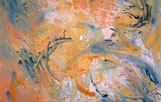 Thumbnail image my painting titled Untitled618, Oil and Mixed Media on Canvas.